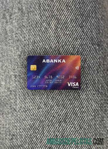 Eslovênia Abanka D.d Bank Visa Classic Card Photolook Front modelo